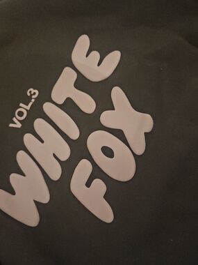 White Fox 'White Fox Vol.3' Graphic Tee - Black with White Print